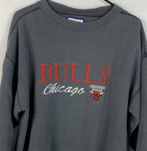 Vintage Chicago Bulls Crewneck Sweatshirt Logo 7 NBA Basketball Men’s Large 90s - Picture 1 of 5