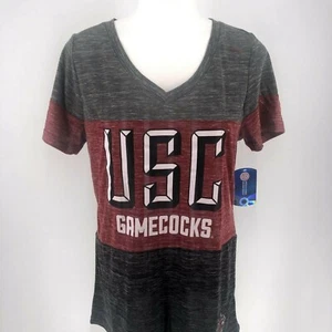 T-shirt girocollo NCAA USC Gamecocks South Carolina da donna nuova con etichette - Foto 1 di 9