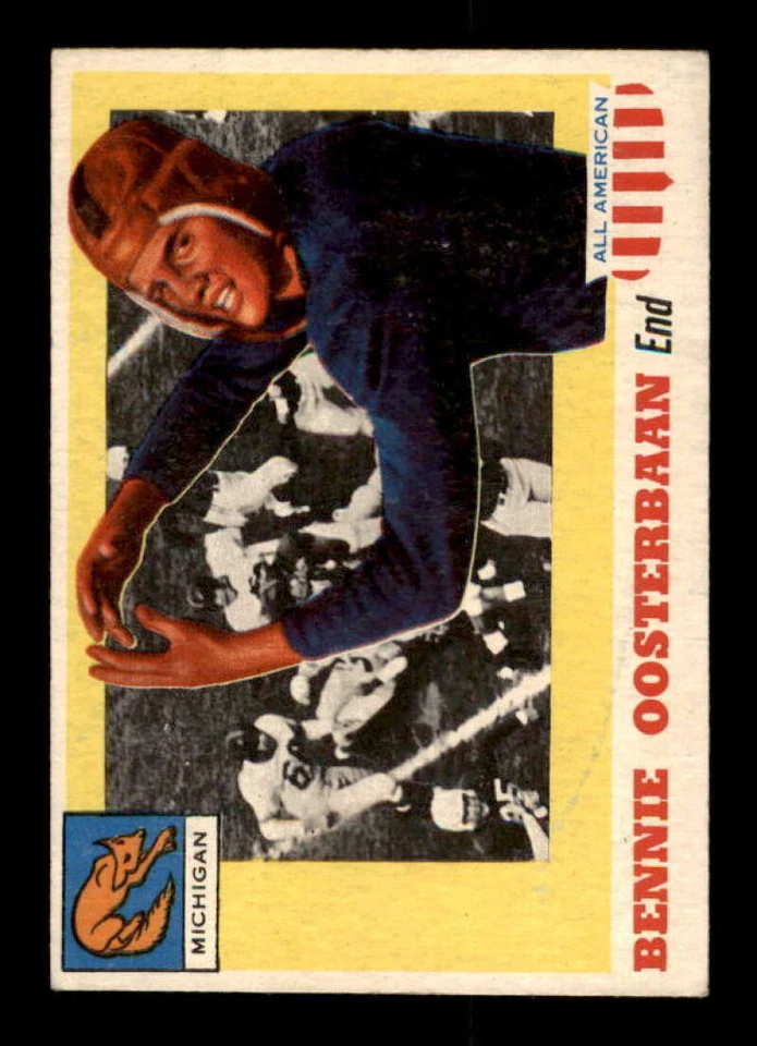 1955 Topps All American #80 Bennie Oosterbaan EX/EX+ 528804 - Image 1 of 2