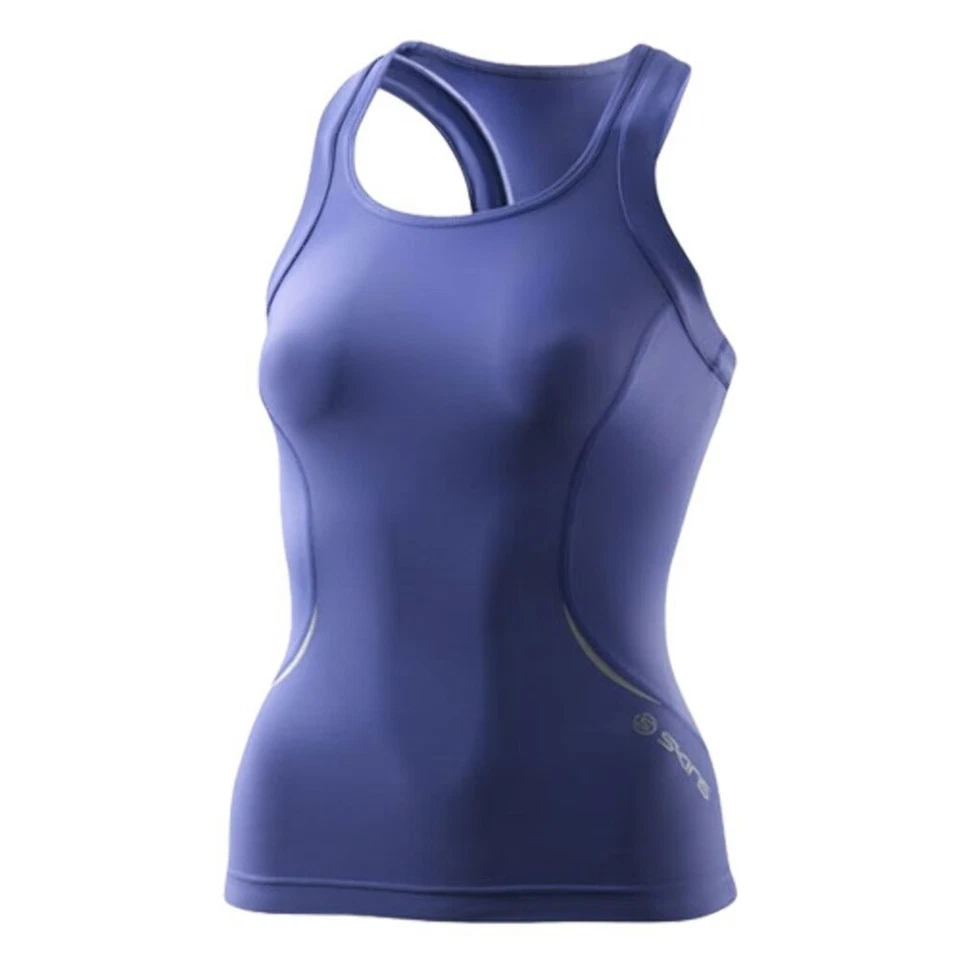 SUPER SALE | Skins A400 Womens Compression Racer Back Top – Amethyst - Image 1 of 1