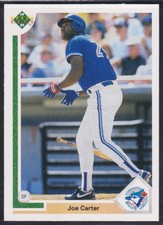 1991 Upper Deck #765 Joe Carter Toronto Blue Jays