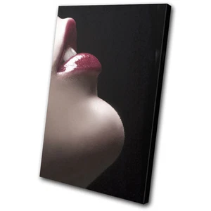 Erotik Sexy rote Lippen LEINWANDKUNST Bilddruck VA - Bild 1 von 1