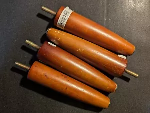 Wooden legs 6 inch - lot of 4 legs - Very solid - Picture 1 of 5