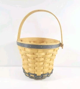 Longaberger Blue Trim Daisy Basket New (old stock) Sales Sample '99 May Series - Picture 1 of 7