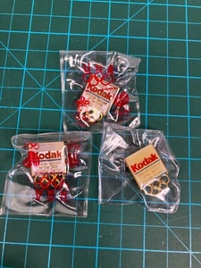 Kodak Official Sponsor Calgary Canada 1988 Winter Olympic Games Pin Lot of 3 VTG - Picture 1 of 3