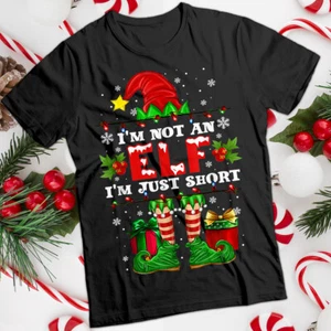 T-Shirt I'm Not an Elf Weihnachten lustig Herren und Damen Shirt #MC - Bild 1 von 20
