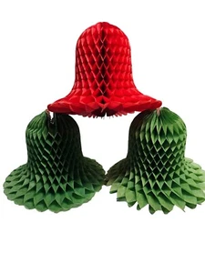 Campane a nido d'ape tessuto rosso e verde - Foto 1 di 8