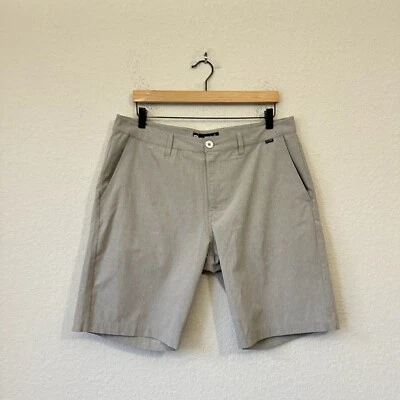 TRAVIS MATHEW Beck Shorts Chino Mens Sz 34 Taupe Stretch Performance Golf Preppy - Image 1 of 4
