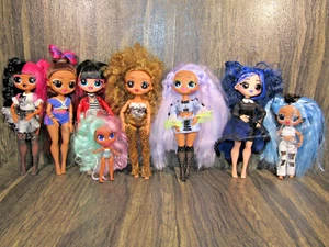 2019 L.O.L Surprise! OMG Fashion Dolls Lot of 8 with clothes 9 Inch Dolls - Picture 1 of 22