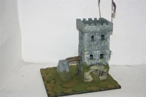 1458 Turmburg Motte Dambach, zu 7cm Sammelfiguren, Fertigmodell ; GMK Modell - Picture 1 of 9