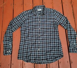 Barbour Men's Tailored M Highland Check Long Sleeve Button-Up Shirt Blue Green - Picture 1 of 9