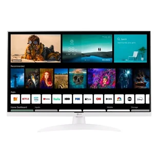 LG 27TQ615S-WZ Monitor Smart TV 27" Led Full HD 16:9 DVB-T2 WEB OS 22 - Bianco - Afbeelding 1 van 6