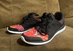Adidas Shoes Sneakers Black Floral Gum Fitness ECU 7.5 - Picture 1 of 8