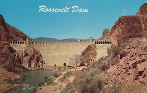 Presa Roosevelt entre Apache Junction y Globe, Arizona - RPPC publicado - Imagen 1 de 3