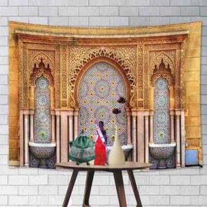 Arab Palace Throne For Action Figure Background Backdrop Diorama Doll House - Picture 1 of 7