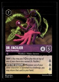 Disney Lorcana The First Chapter Dr. Facilier Agent Provocateur Non Foil 37/204