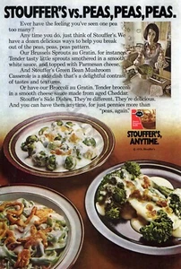 1976 Stouffer's Anytime Brokkoli Käse tolle DRUCKANZEIGE einzigartige Geschenkidee (2614) - Bild 1 von 1