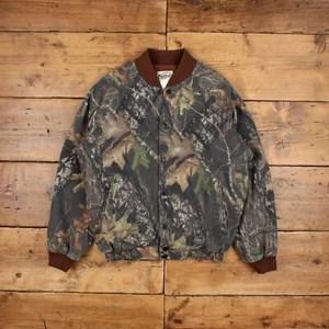 Vintage Fieldstaff Bomberjacke M RealTree Camouflage braun gesteppt gefüttert - Bild 1 von 8