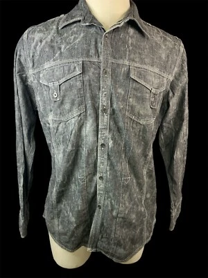 Camisa Decree manga larga abotonada para hombre grande (1431) Foto 1 de 4