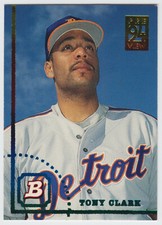 1994 Bowman Previews - Tony Clark - #8 - Detroit Tigers - NrMt-