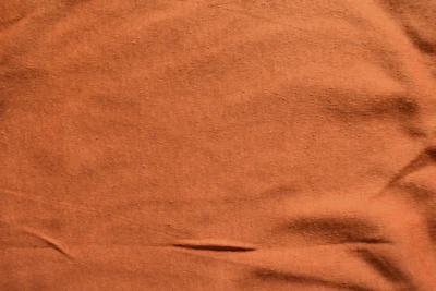 DARK ORANGE  COTTON POLYESTER KNIT FABRIC 2 WAY STRETCH  26X60 INCHES - Image 1 of 2