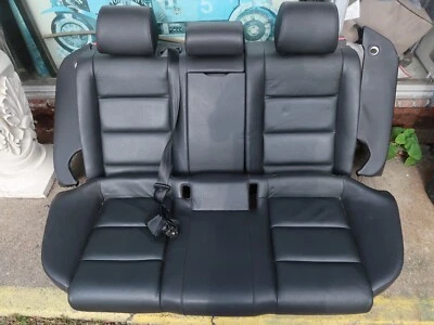 05-11 AUDI A6 S6 GENUINO TRASERO CUERO NEGRO ASIENTOS SUPERIOR E INFERIOR JUEGO COMPLETO OEM Foto 1 de 4