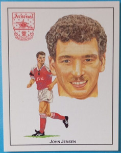 JOHN JENSEN ARSENAL AND DENMARK 1993 CUP WINNERS BY CCC LTD Card No 5