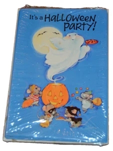 Elena Kucharik HALLOWEEN Fiesta Invitaciones 8 CRIATURAS FANTASMAS CALABAZA De Colección 1988 - Imagen 1 de 4