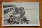 group sailing on San Francisco Bay most with hats rppc postcard Alameda pmk 1910