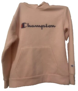 Champion Big Kids Long Sleeve Classic Logo Hoodie, BB1007 Athletic Black S (8) - Picture 1 of 10