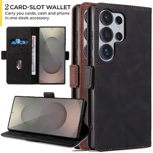 Custodia per Samsung Galaxy S25 Ultra 5G portafoglio in pelle pieghevole cavalletto - Foto 1 di 24