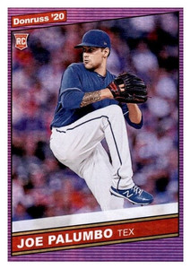 2020 Donruss Purple Holo #244 Joe Palumbo - Texas Rangers