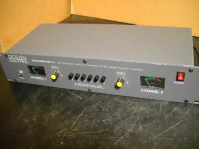 Ocean Matrix OMX-DEM 100 6X1 AV Switch W/ VU Meters & 30 Watt Power Amplifier - Image 1 of 4