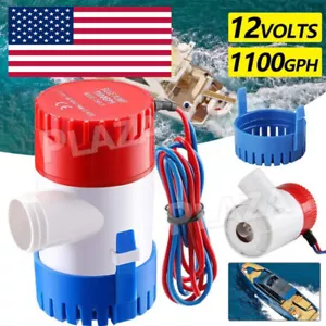 Bilge Water Pump 1100GPH Submersible Replacement for Boat RV Marine Bait Tank - Picture 1 of 13