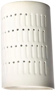 Justice Design Group Ambiance Collection 1-Light Wall Sconce - Bisque Finish - Picture 1 of 3