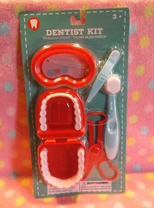 PRETEND PLAY DOCTOR DENTIST  TOY #5 PIECE PLAYSET FUN CUTE! NEW! - Picture 1 of 4