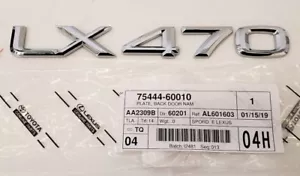 LEXUS OEM FACTORY REAR " LX470 " TAILGATE EMBLEM 1998-2002 LX470 - Picture 1 of 1