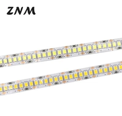 STRISCIA LUCE LED BIANCA FREDDA CALDA 12V 240 Led/M 2835 AUTOADESIVA 5M 10M 20M - Immagine 1 di 4