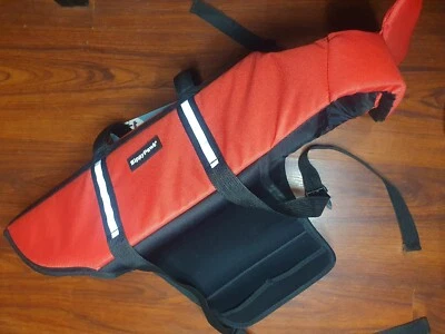 Zippy Paws Life Jacket for Dogs Vest Preserver Dogs Water Safety Large Red NEW - Image 1 of 4