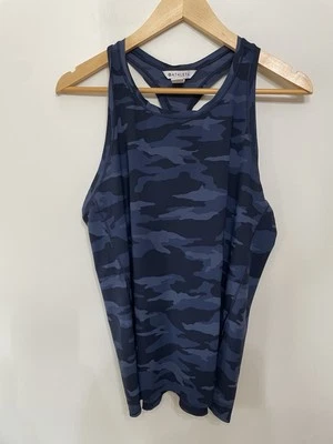Camiseta sin mangas Athleta Ultimate camuflada azul entrenamiento atlético camisa ligera para mujer’s M Foto 1 de 4