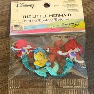 Botones de personaje de La Sirenita de Disney nuevos con etiquetas - Imagen 1 de 8