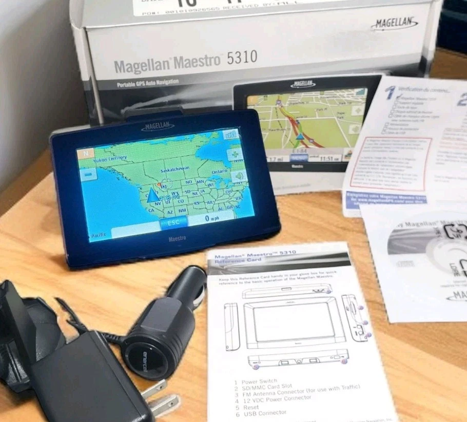 Magellan Maestro 5310 GPS Vehicle Navigation 5" Color Screen USA CANADA PR *FLAW - Image 1 of 4