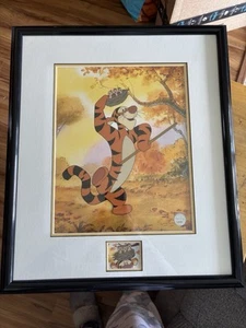 Disney Sericel Tiggerific Framed Art Piece Excellent Condition - Picture 1 of 7