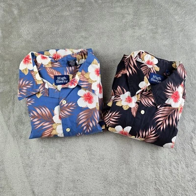 High Sierra Shirt Mens XL Blue Floral Hawaiian Tropical Aloha Resort Lot Of 2 - Image 1 of 4