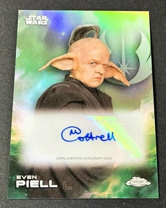 2025 Topps Chrome Star Wars Auto Even Piell Michaela Cottrell #A-MIC - Picture 1 of 2