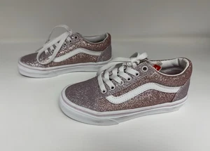 Vans OTW Lurex Glitter Skate Shoes Sneakers Lace Up Two Tone Pink Kids 13 - Picture 1 of 8