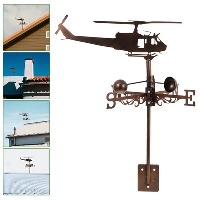  Girouette Style hélicoptère girouette Vintage girouette indicateur de Direction - Photo 1/4