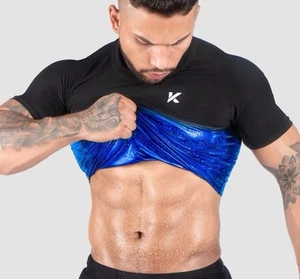 Kewlioo Mens Sauna Suit Shirt XL SNUG AND TIGHT FIT - Picture 1 of 7