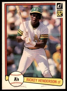 1982 Donruss Rickey Henderson Oakland Athletics #113 - Picture 1 of 2