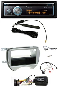 Pioneer CD USB Bluetooth DAB Lenkrad Autoradio für Nissan Micra 2010-2013 silber - Bild 1 von 12